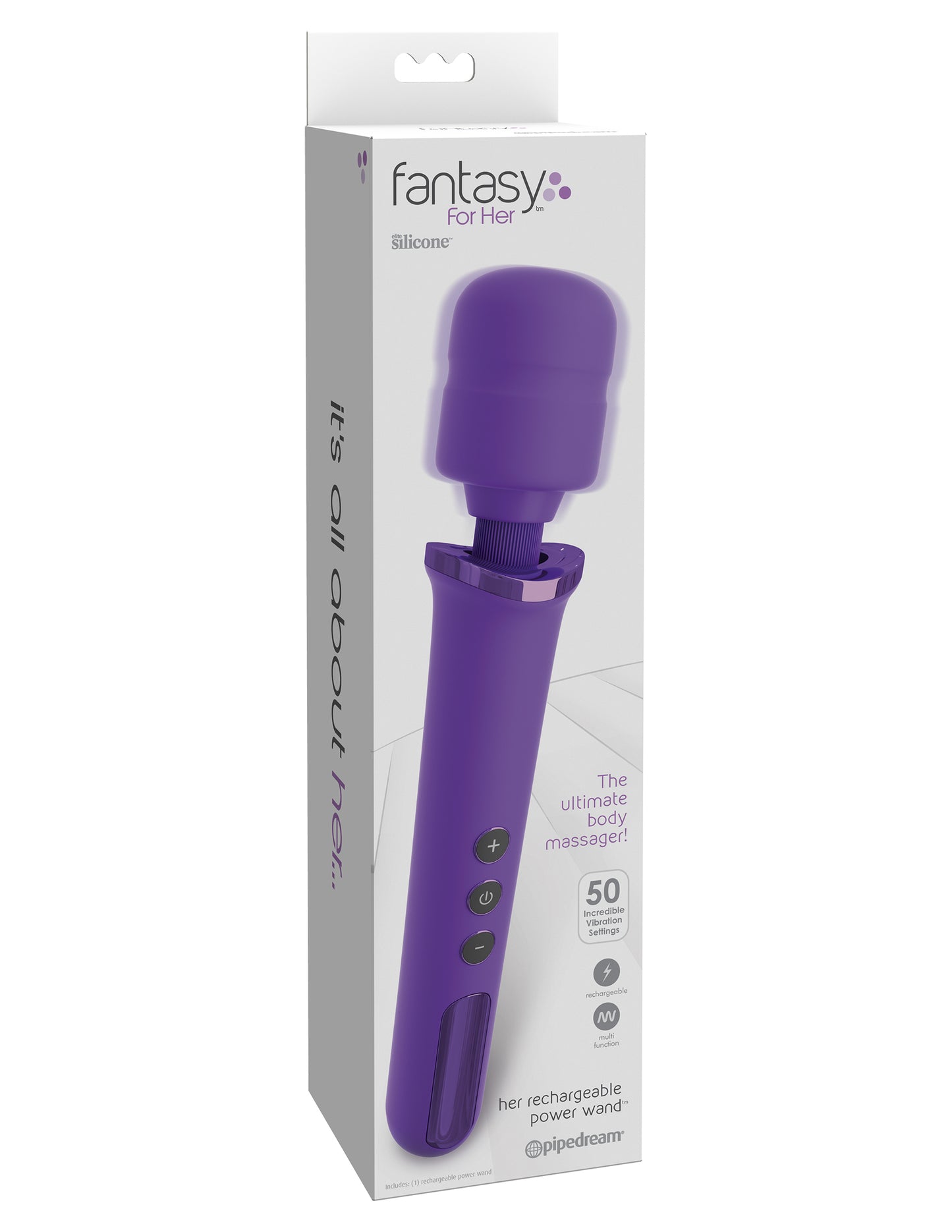 Fantasy for Her Her Rechargeable Power Wand - Not Very Vanilla