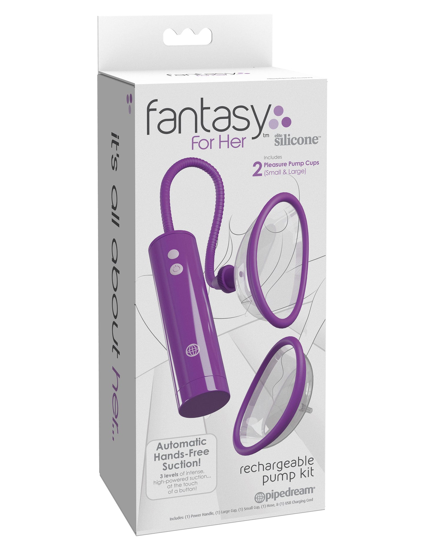 Fantasy for Her Rechargeable Pleasure Pump Kit - Purple - Not Very Vanilla