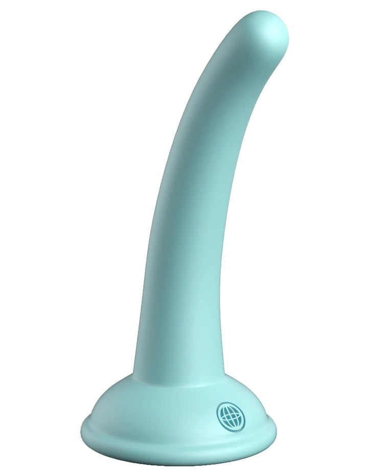 Dillio Platinum - Curious Five 5 Inch Dildo - Teal - Not Very Vanilla