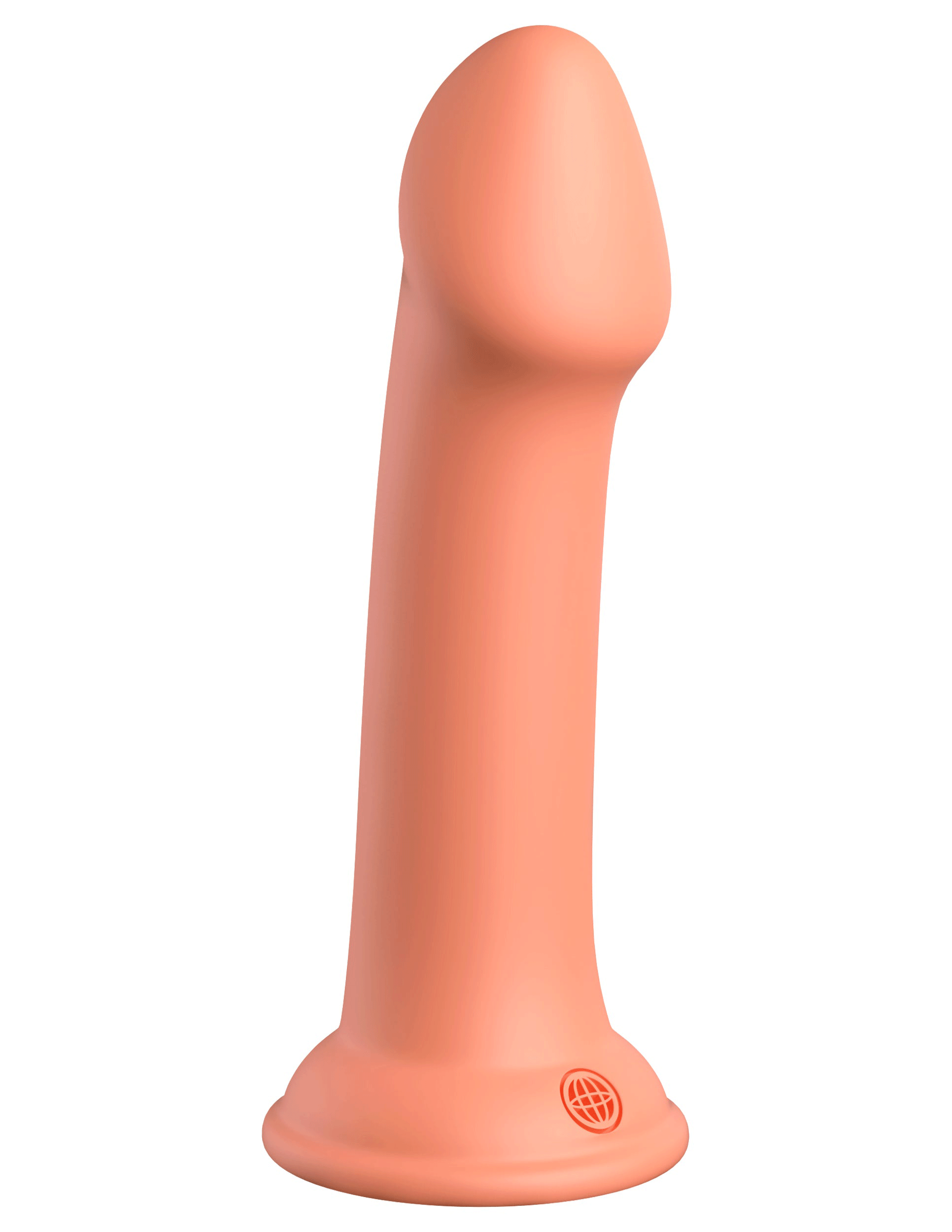 Dillio Platinum - Big Hero 6 Inch Dildo - Peach - Not Very Vanilla