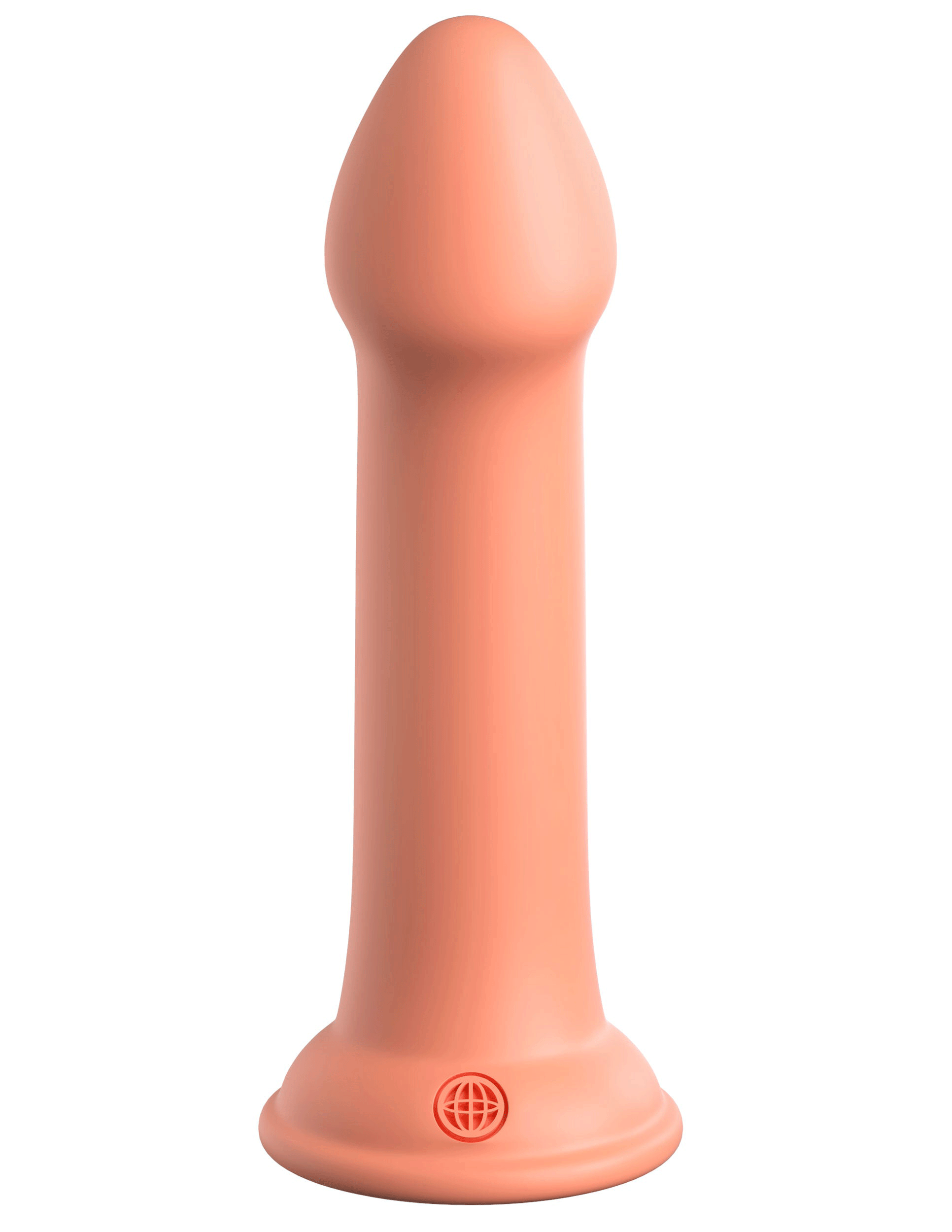 Dillio Platinum - Big Hero 6 Inch Dildo - Peach - Not Very Vanilla