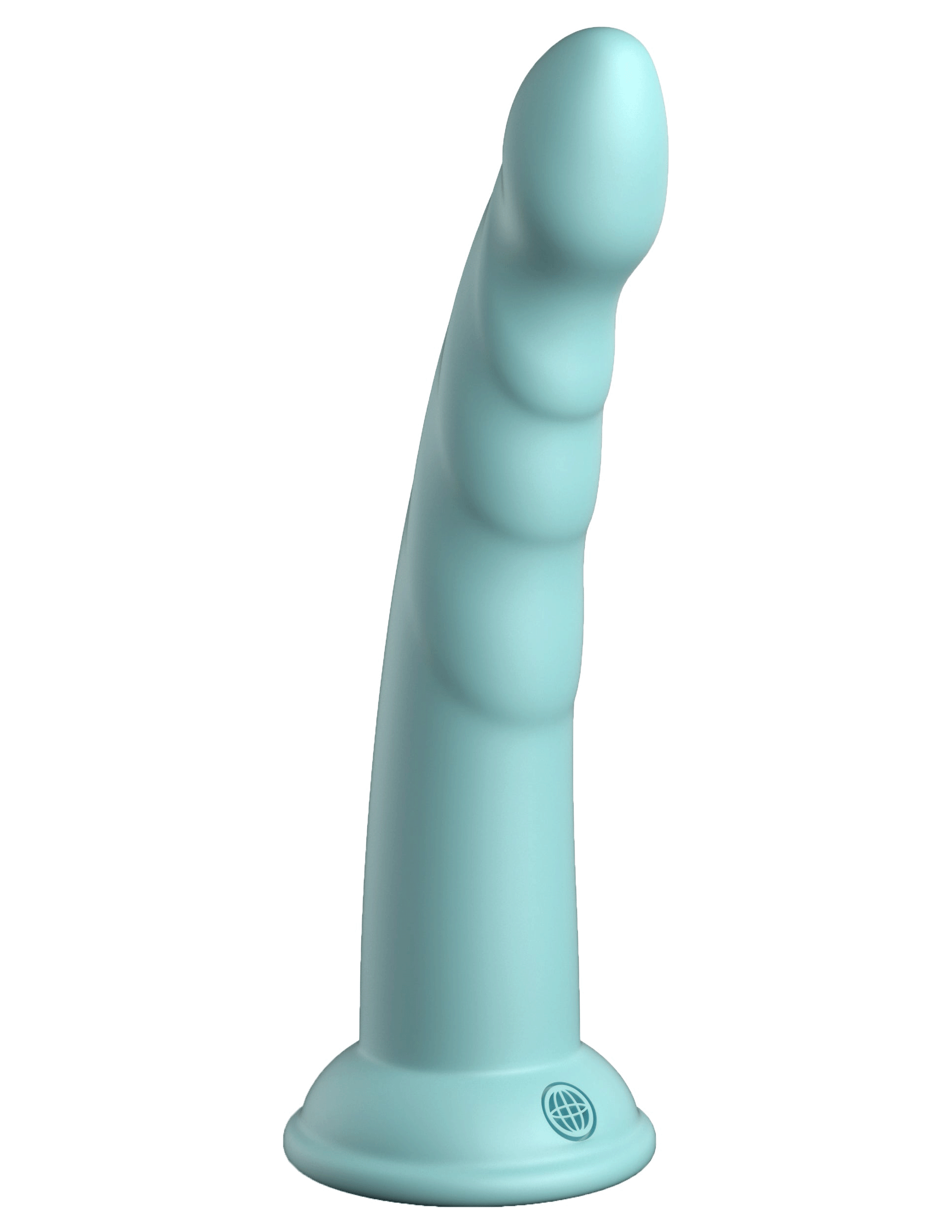 Dillio Platinum - Slim Seven 7 Inch Dildo - Teal - Not Very Vanilla