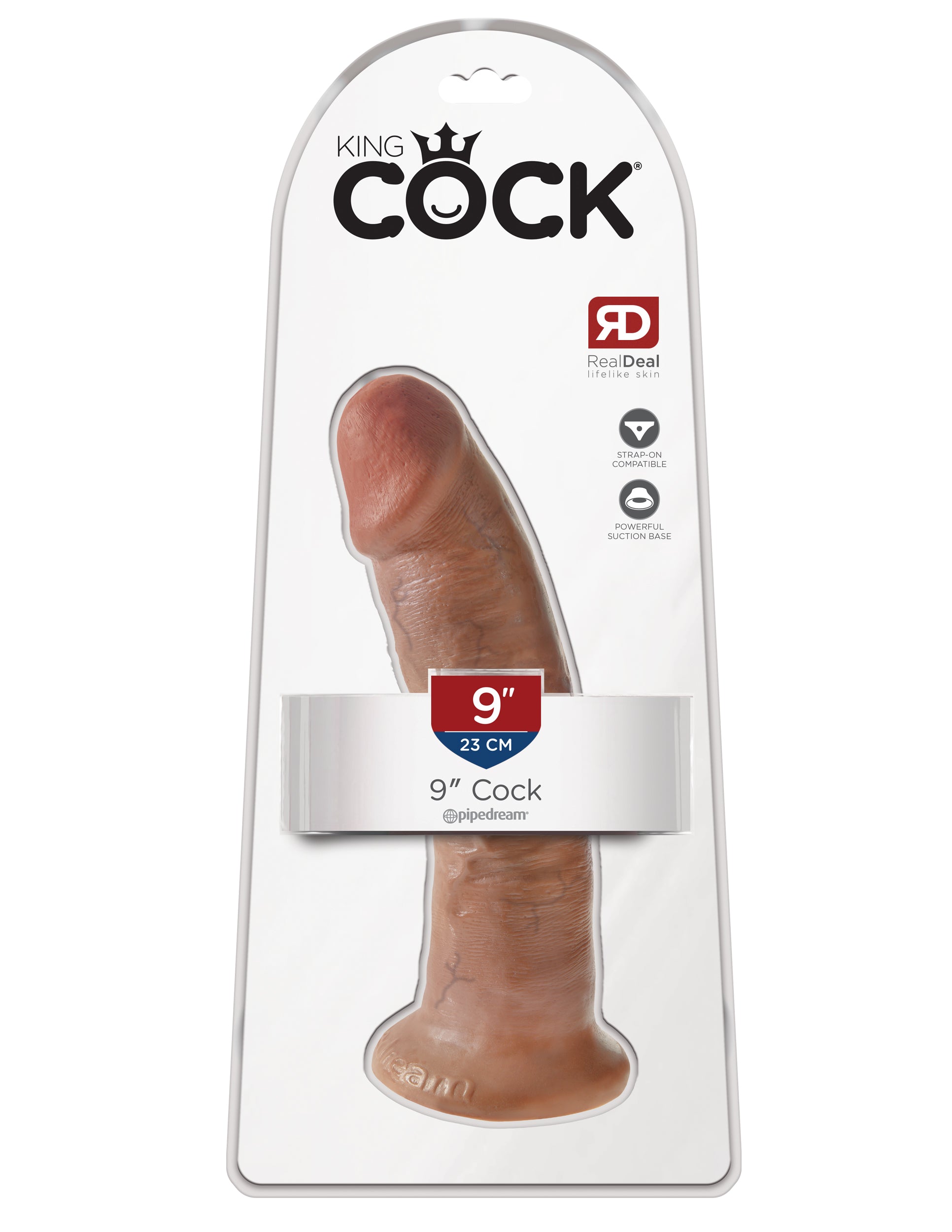 King Cock 9 Inch Cock - Tan - Not Very Vanilla