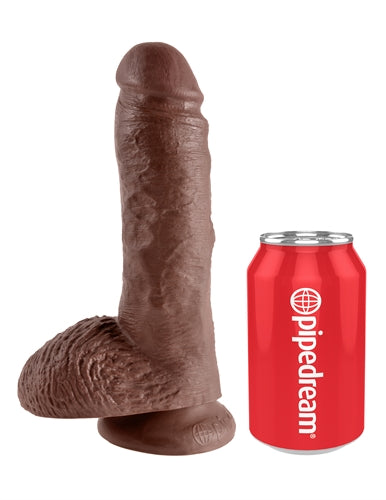 King Cock 8-Inch Cock With Balls - Brown - Not Very Vanilla