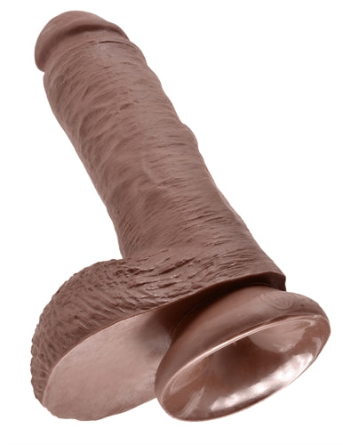 King Cock 8-Inch Cock With Balls - Brown - Not Very Vanilla