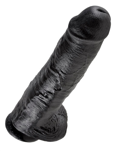 King Cock 11 Inch With Balls - Black - Not Very Vanilla