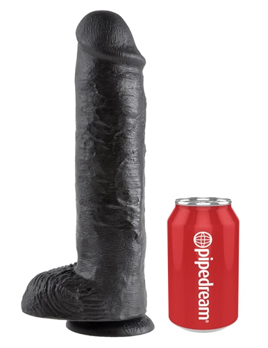 King Cock 11 Inch With Balls - Black - Not Very Vanilla