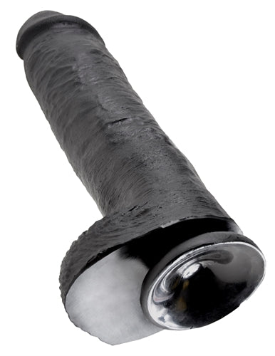 King Cock 11 Inch With Balls - Black - Not Very Vanilla