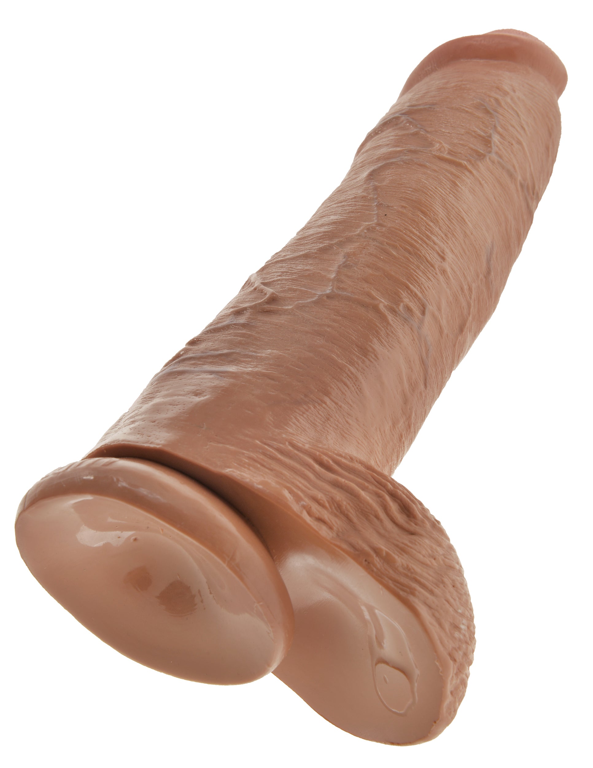 King Cock 12 Inch Cock With Balls - Tan - Not Very Vanilla