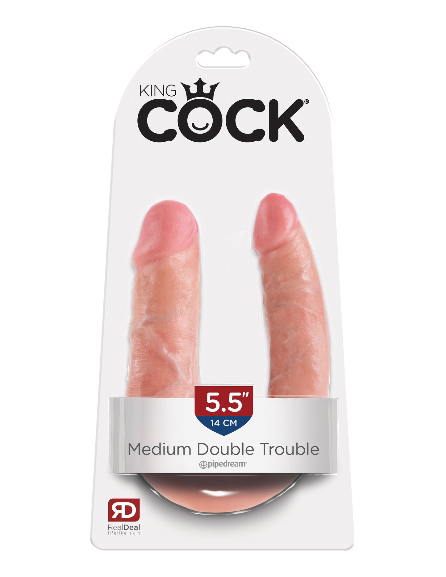 King Cock Double Trouble - Medium - Flesh - Not Very Vanilla