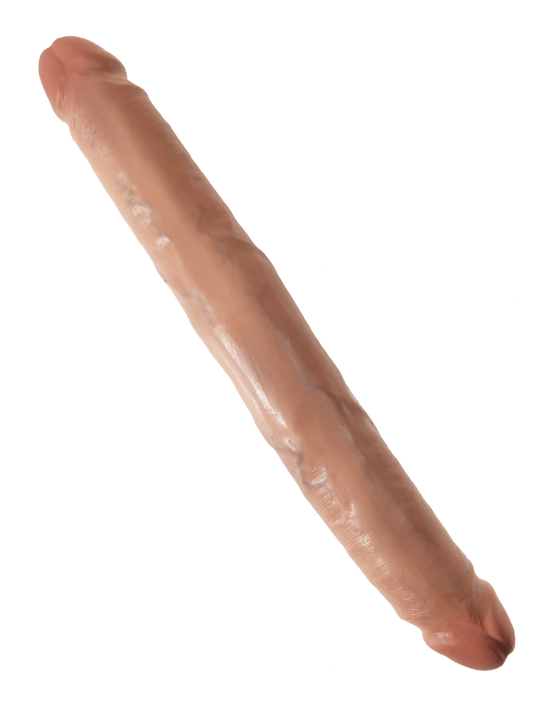 King Cock 12 Inch Slim Double Dildo - Tan - Not Very Vanilla