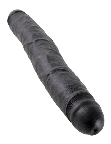 King Cock 12 Inch Slim Double Dildo - Black - Not Very Vanilla