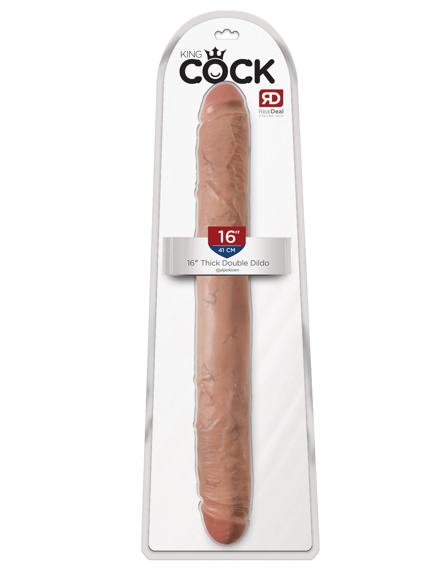 King Cock 16 Inch Thick Double Dildo - Tan - Not Very Vanilla