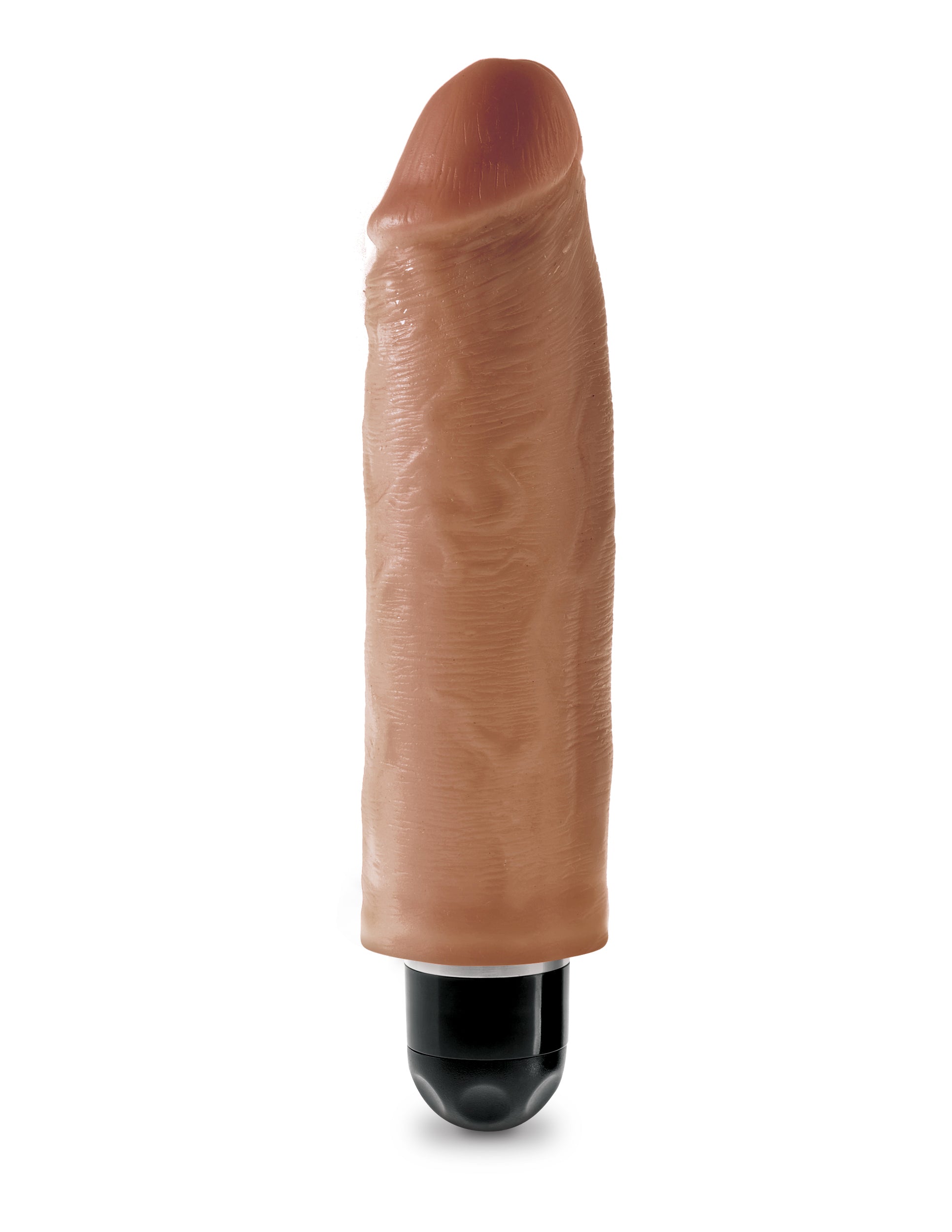 King Cock 6 Inch Vibrating Stiffy - Tan - Not Very Vanilla