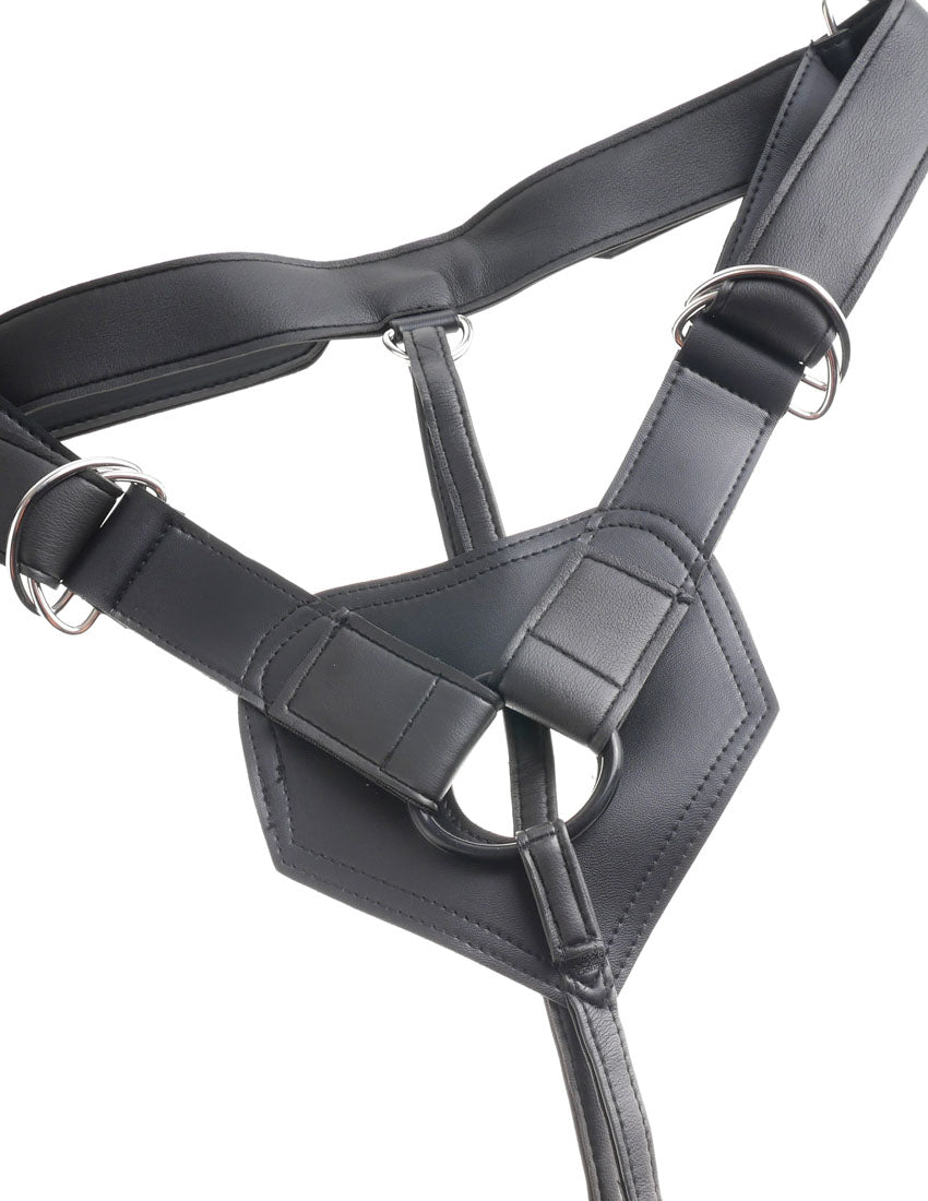 King Cock Strap-on Harness With 8 Inch Cock - Tan - Not Very Vanilla