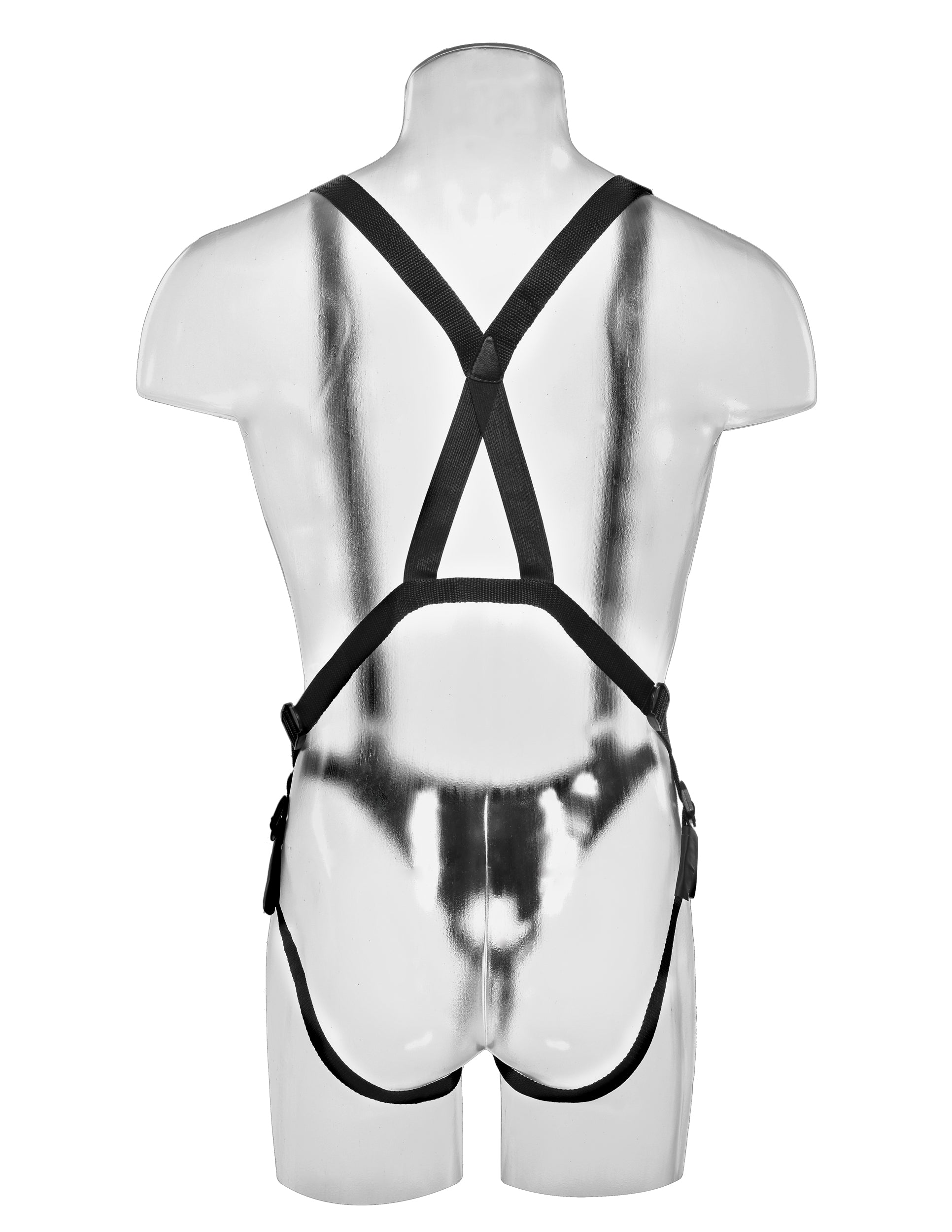 King Cock 11 Inch Hollow Strap on Suspender System - Flesh - Not Very Vanilla