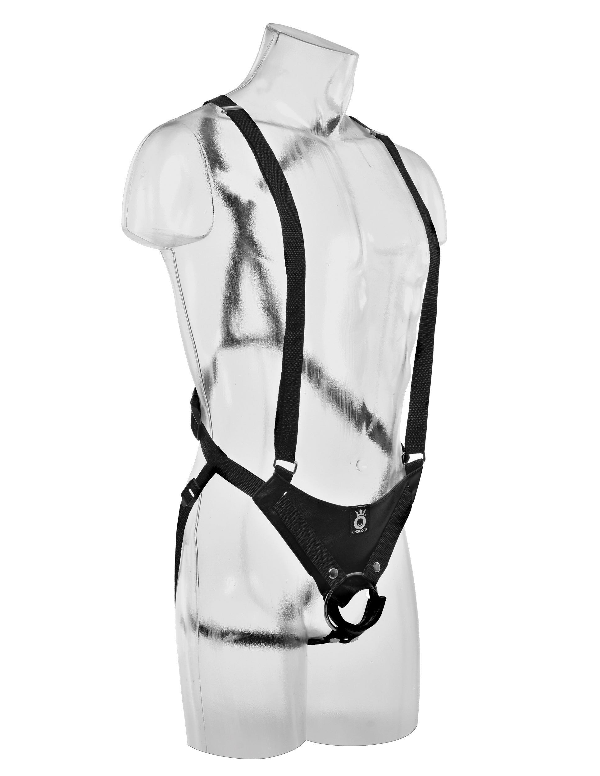 King Cock 12 Inch Hollow Strap-on Suspender System - Flesh - Not Very Vanilla