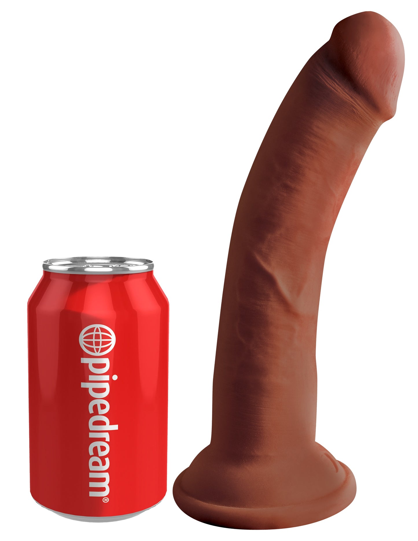 King Cock Plus Triple Density 8 Inch Cock - Brown - Not Very Vanilla