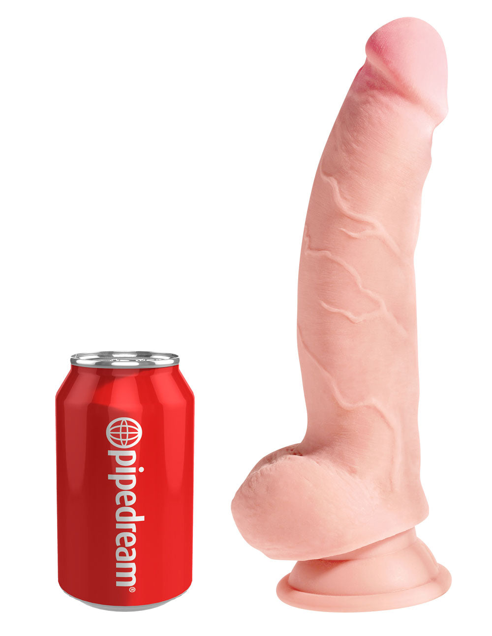 King Cock Plus Triple Density 8 Inch Cock With Balls - Flesh - Not Very Vanilla