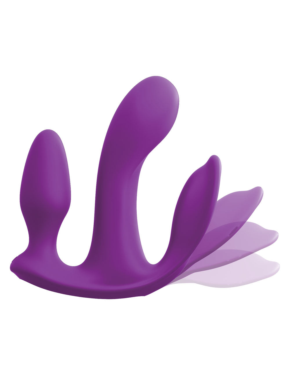 Threesome Total Ecstay Silicone Vibrator - Purple - Not Very Vanilla