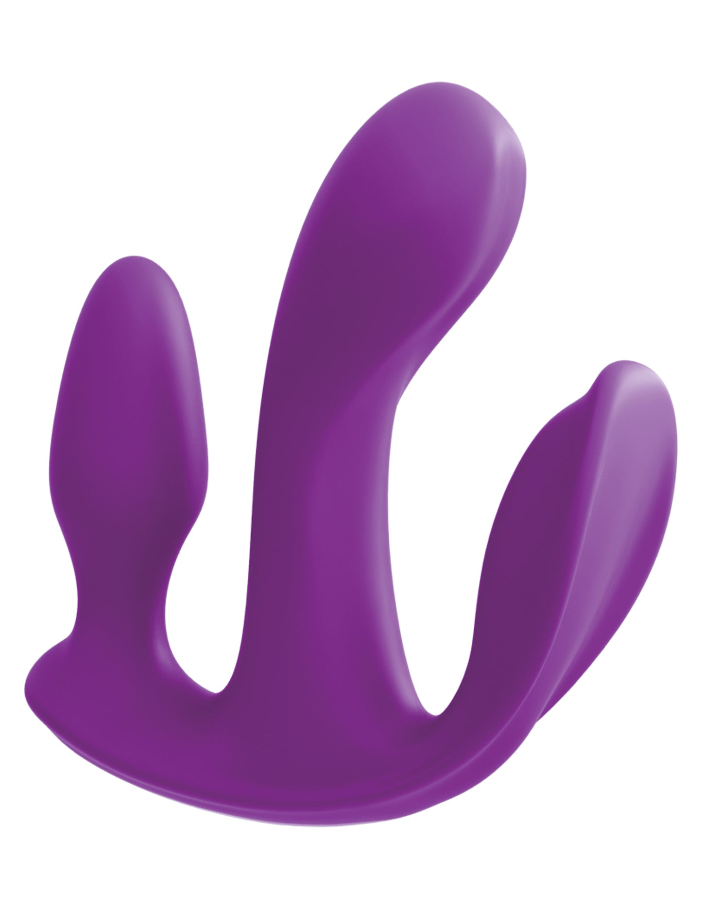 Threesome Total Ecstay Silicone Vibrator - Purple - Not Very Vanilla