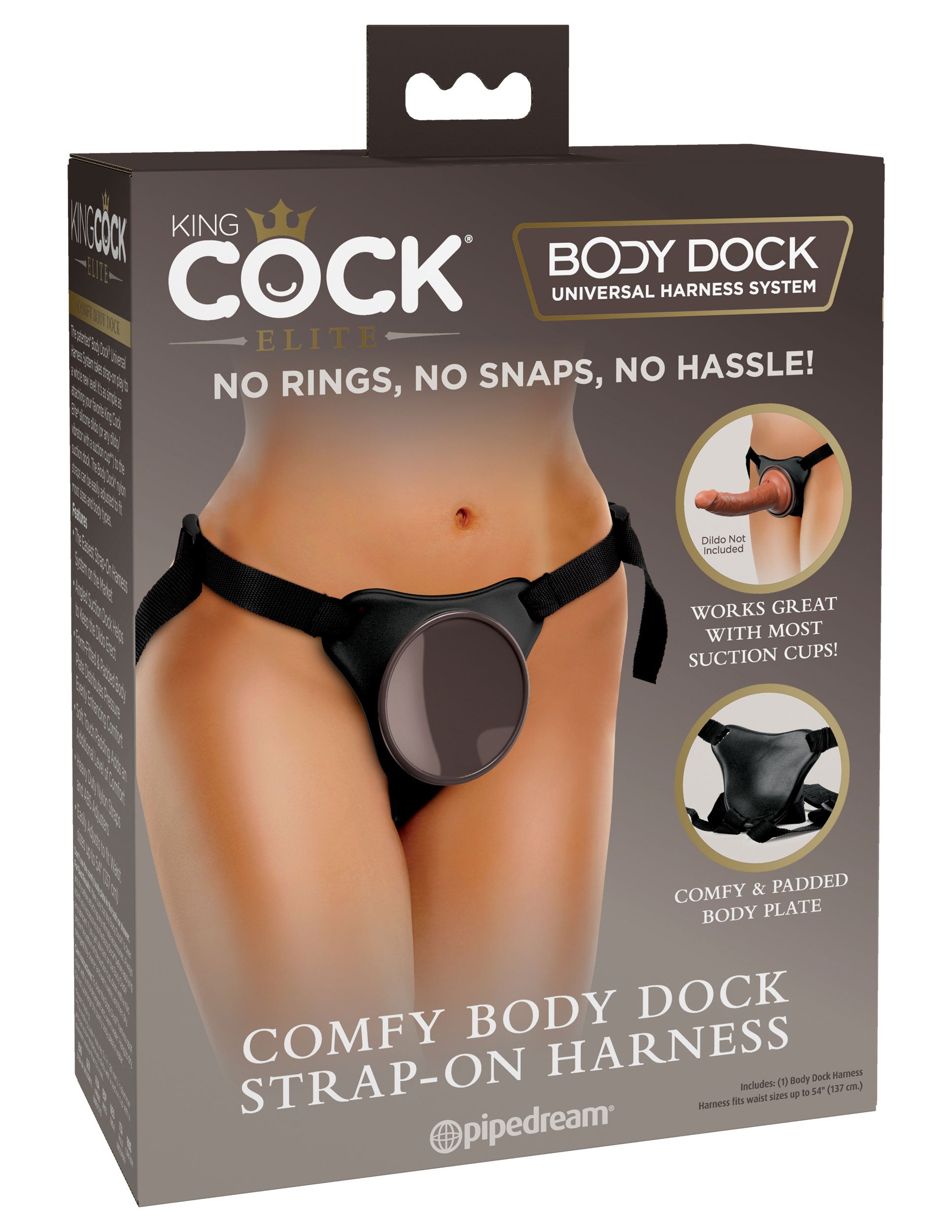 King Cock Elite Comfy Body Dock Strap-on Harness - Not Very Vanilla