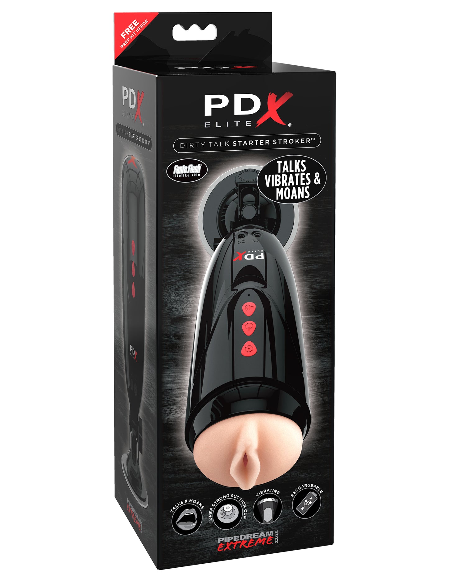 Pdx Elite Dirty Talk Starter Stroker - Not Very Vanilla