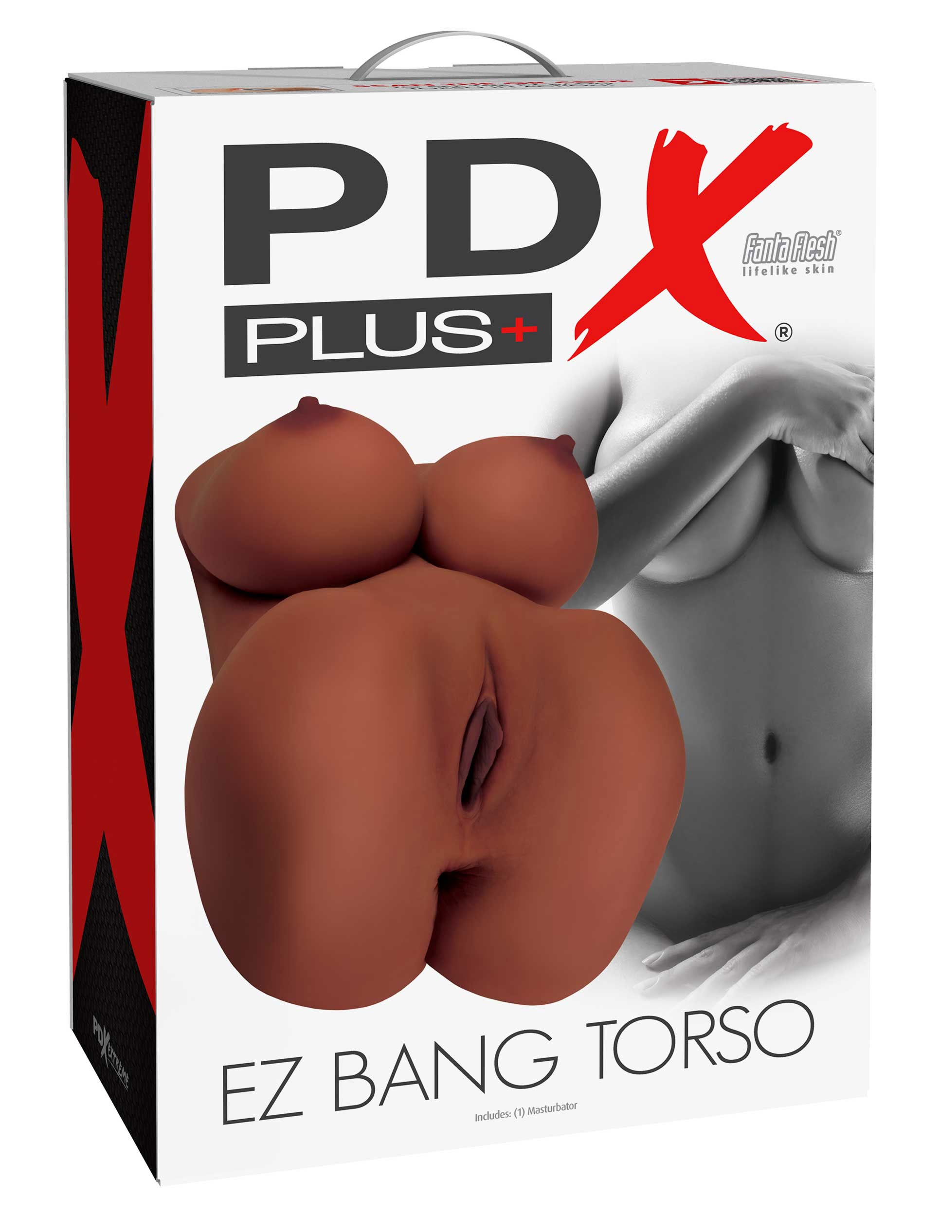 Pdx Plus Ez Bang Torso - Brown - Not Very Vanilla