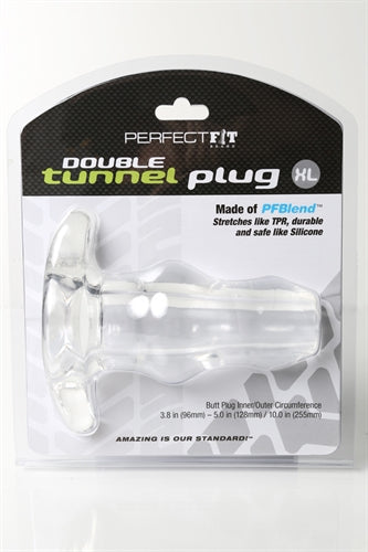 Double Tunnel Plug XL - Clear - Not Very Vanilla