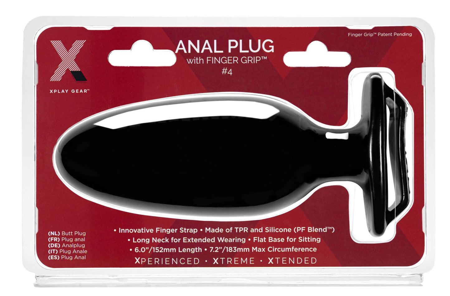 Xplay Finger Grip Plug 4l - Not Very Vanilla