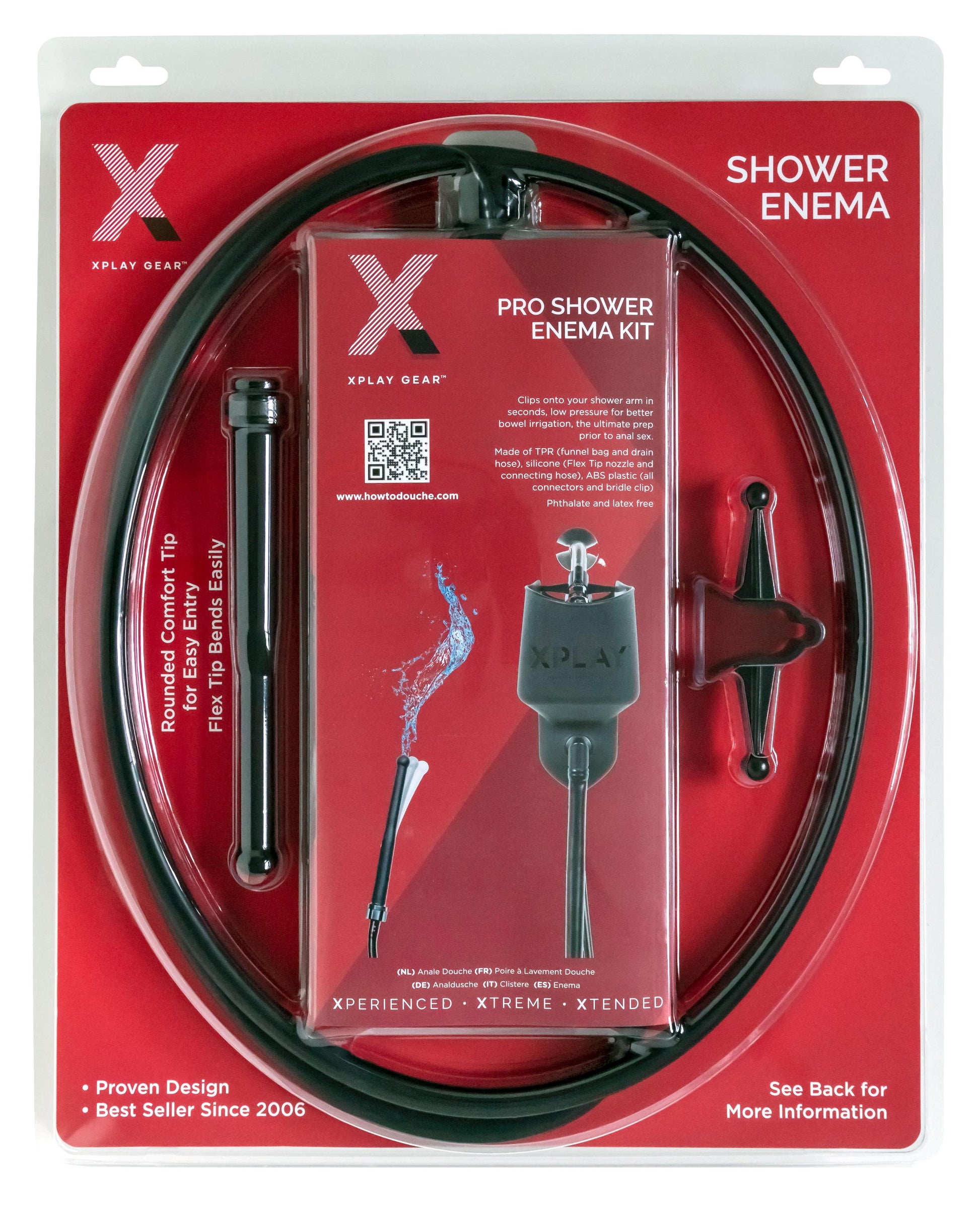 Xplay Pro Shower Enema Kit - Not Very Vanilla