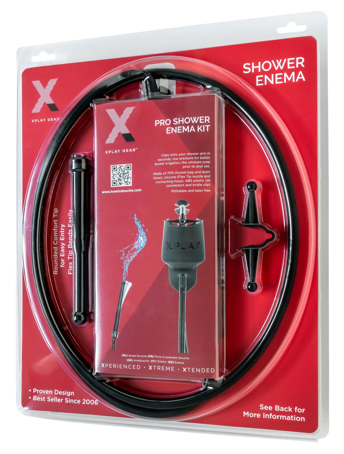 Xplay Pro Shower Enema Kit - Not Very Vanilla