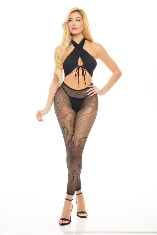 Gives You Hell 3 Pc Set - One Size - Black - Not Very Vanilla