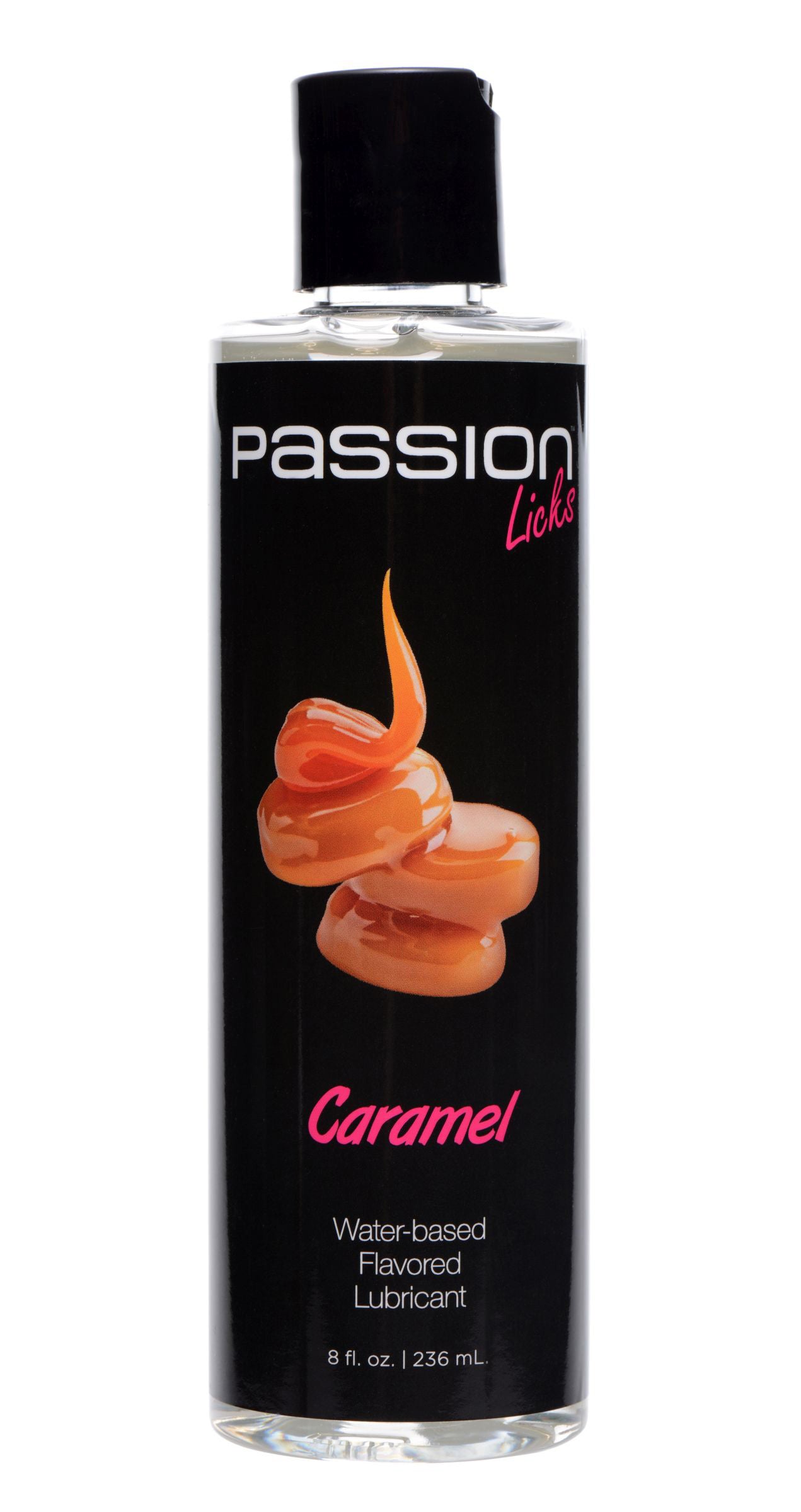 Passion Licks Caramel Water Based Flavored Lubricant 8 Oz - Not Very Vanilla