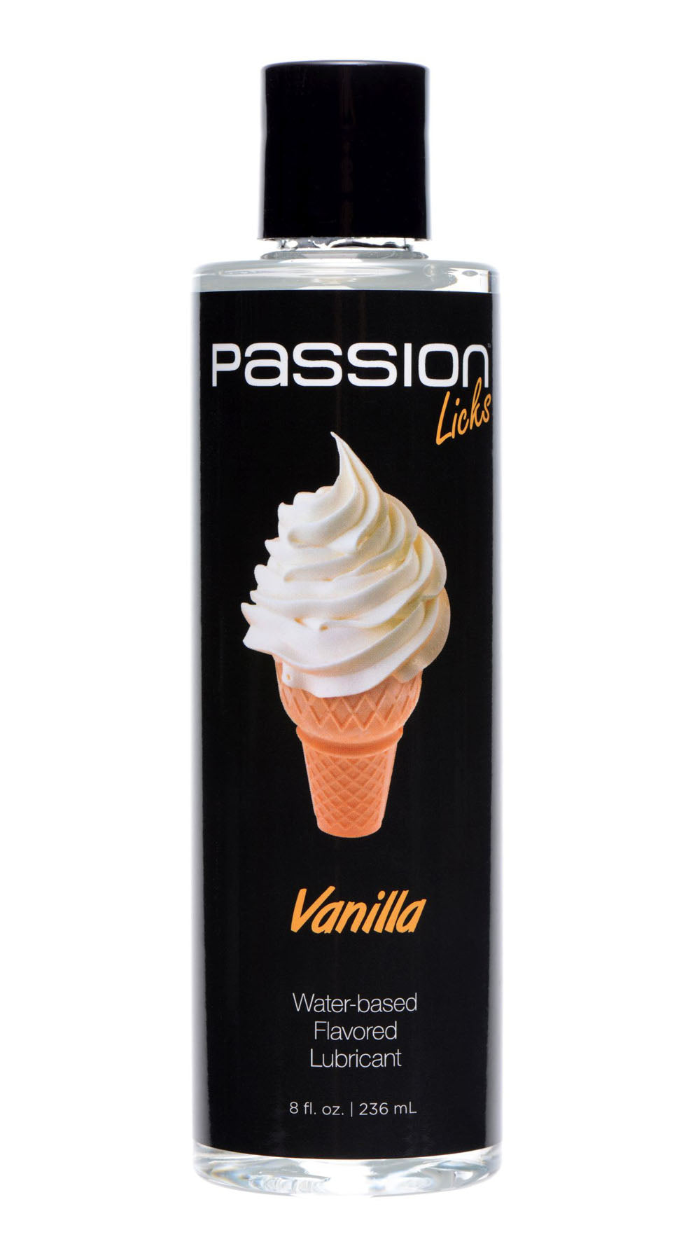 Passion Licks Vanilla Water Based Flavored Lubricant - 8 Oz - Not Very Vanilla