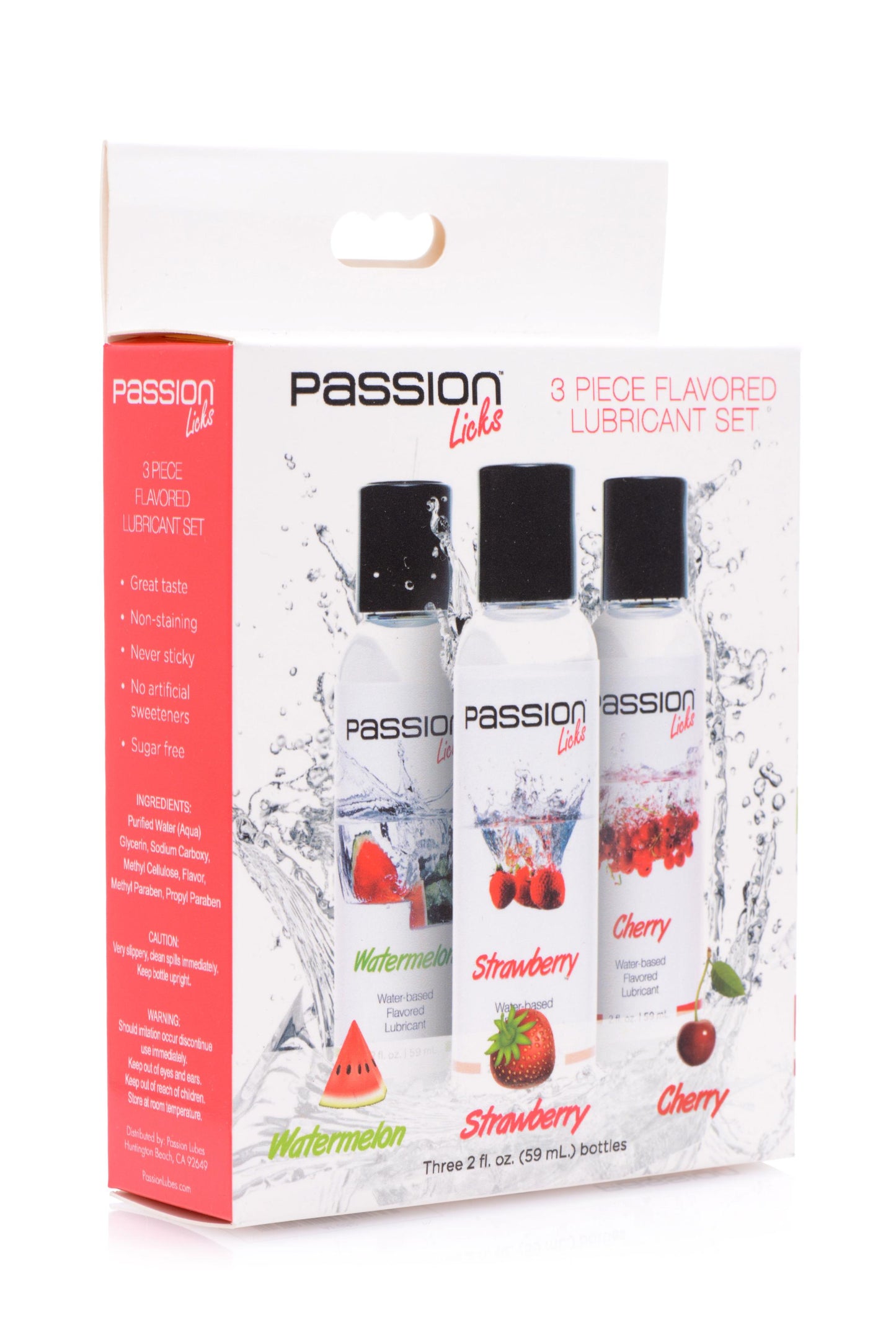 Passion Licks 3 Piece Flavored Lube Set - Not Very Vanilla