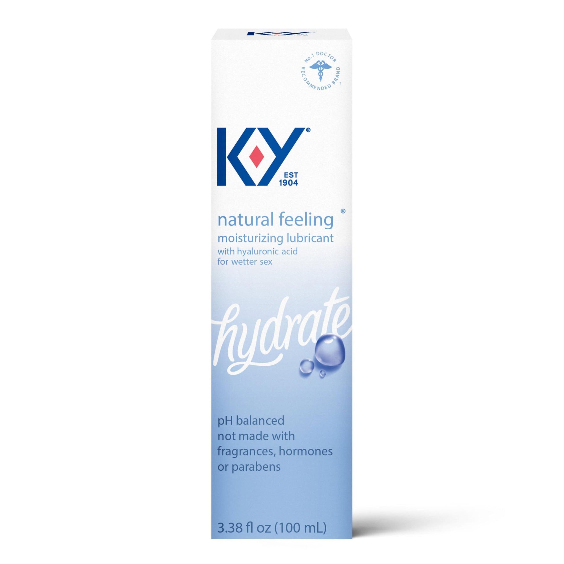 K-Y Natural Feeling Lube With Hyaluronic Acid - 3.38 Fl Oz / 100 ml - Not Very Vanilla