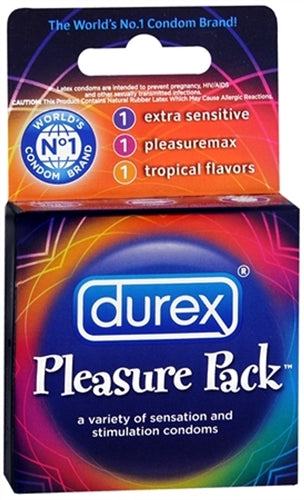 Durex Pleasure Pack - 3 Pack - Not Very Vanilla