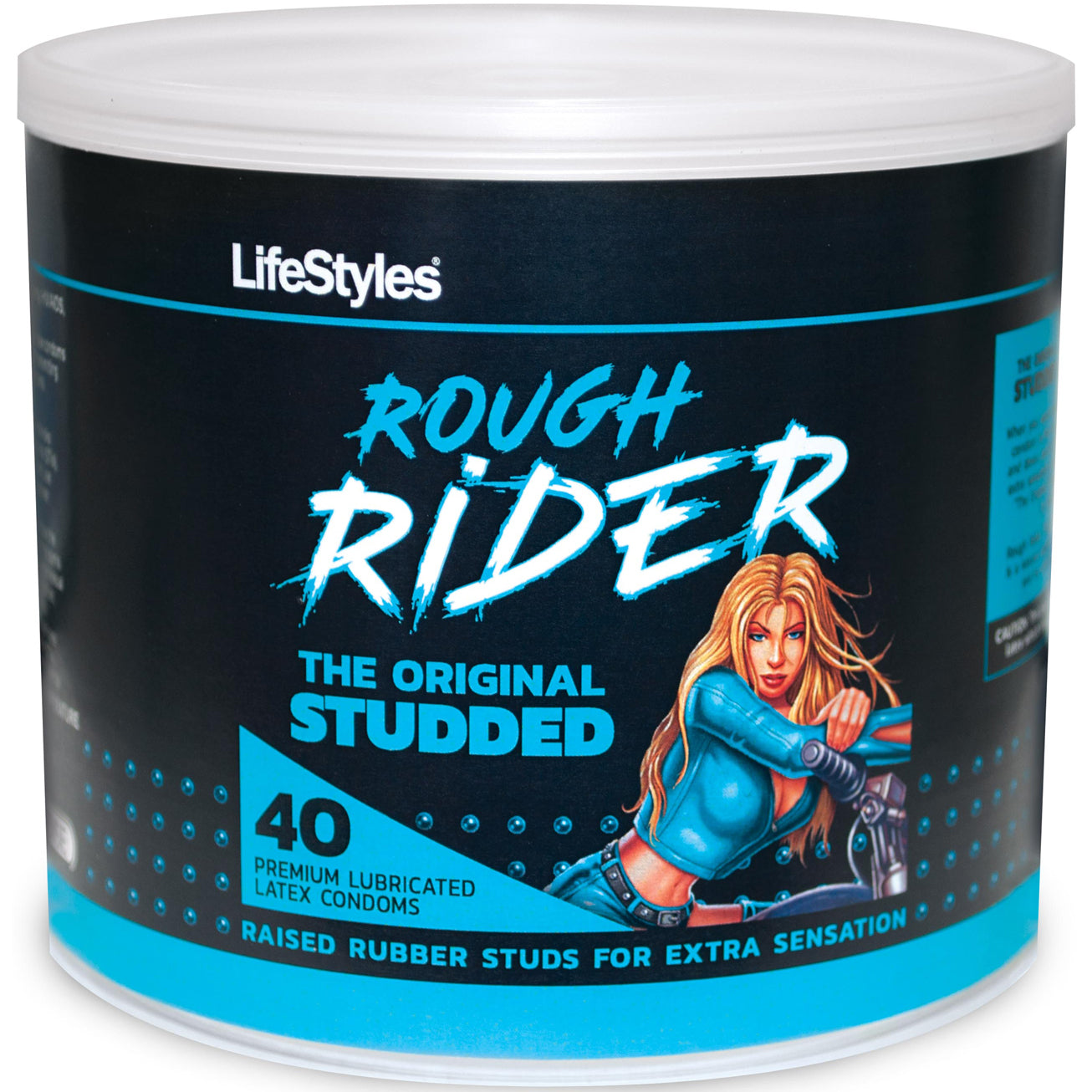 Lifestyles Rough Rider - 40 Count Jar - Not Very Vanilla