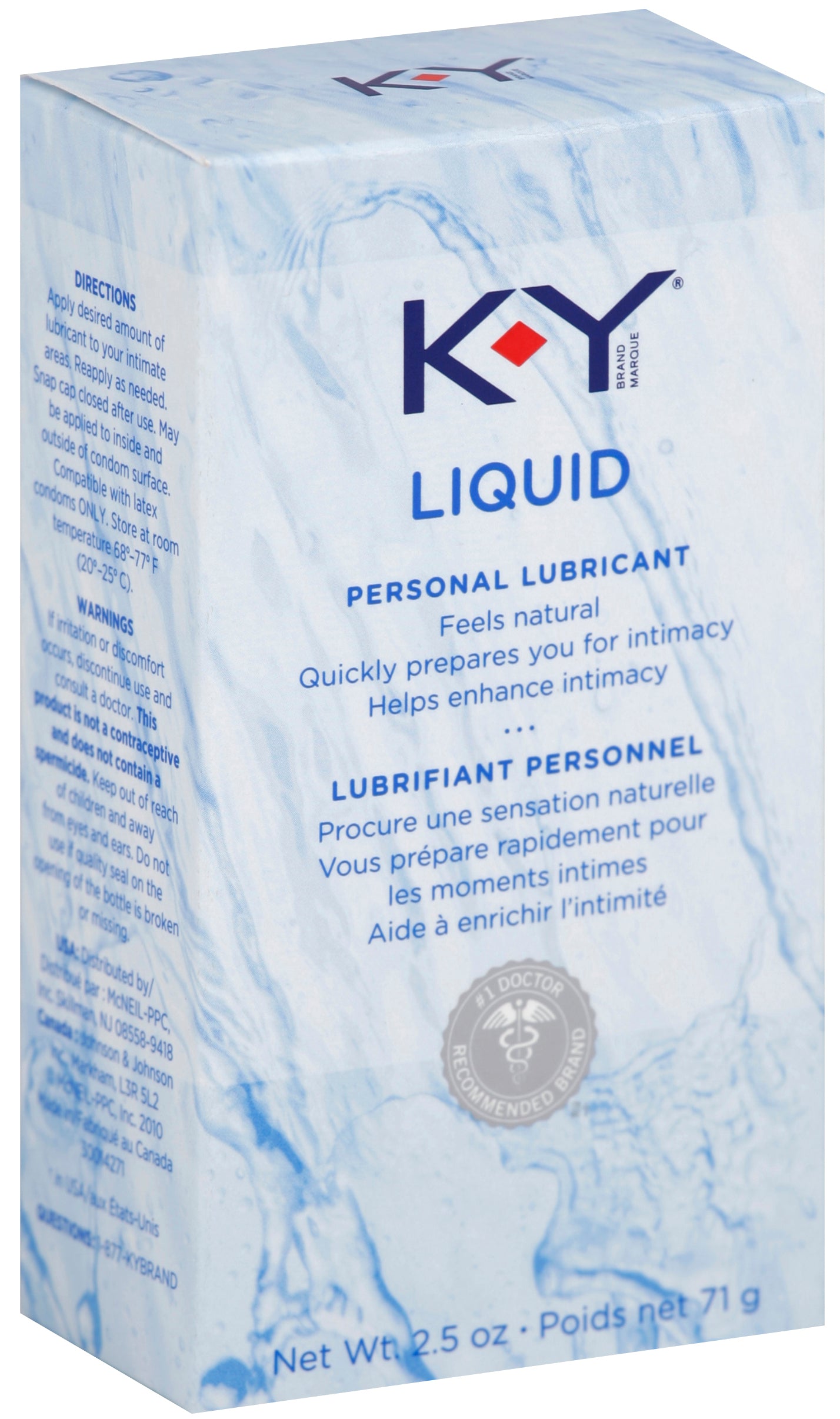 K-Y Liquid 2.5 Oz Bottle - Not Very Vanilla