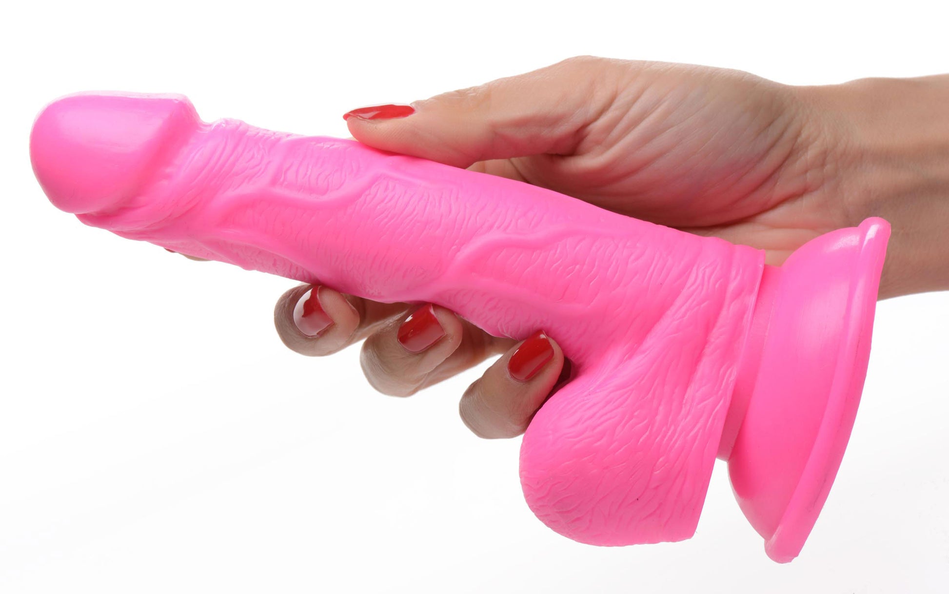 Pop Pecker 6.5 Inch Dildo With Balls - Pink - Not Very Vanilla