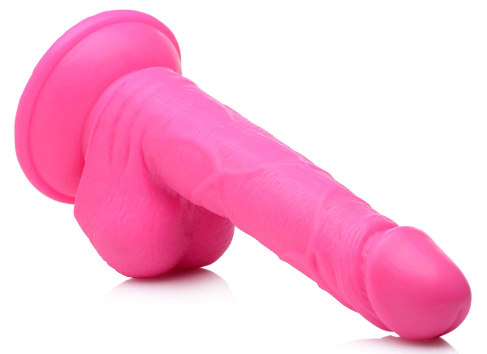 Pop Pecker 6.5 Inch Dildo With Balls - Pink - Not Very Vanilla