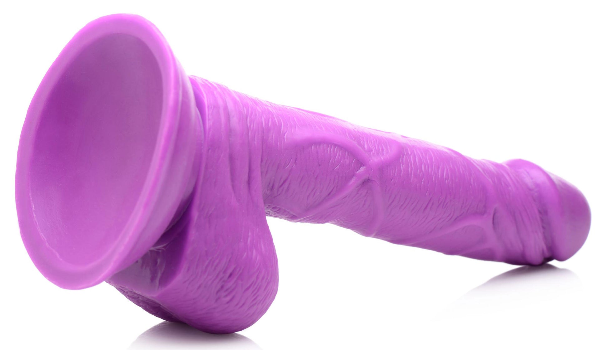 Pop Pecker 6.5 Inch Dildo With Balls - Purple - Not Very Vanilla