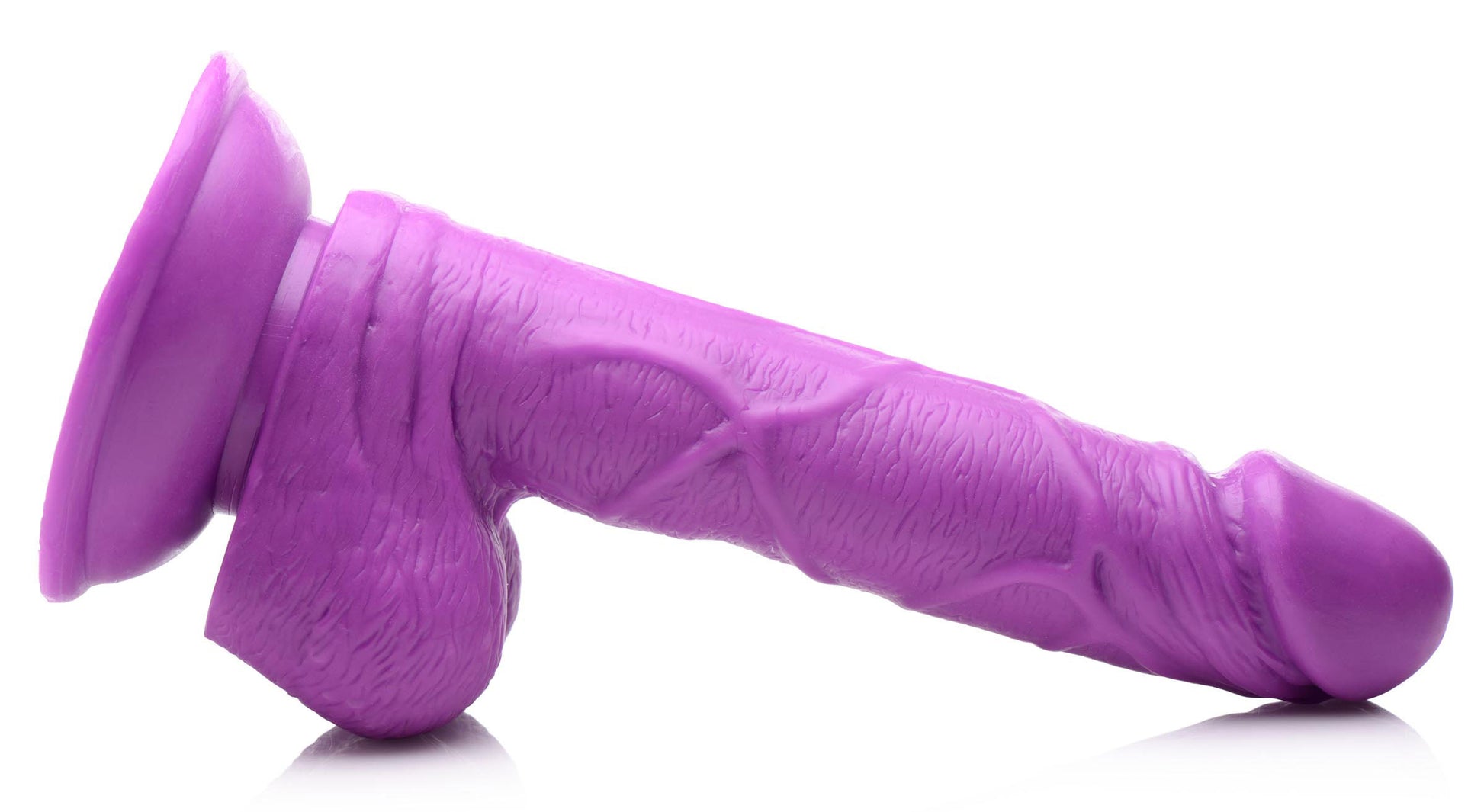 Pop Pecker 6.5 Inch Dildo With Balls - Purple - Not Very Vanilla