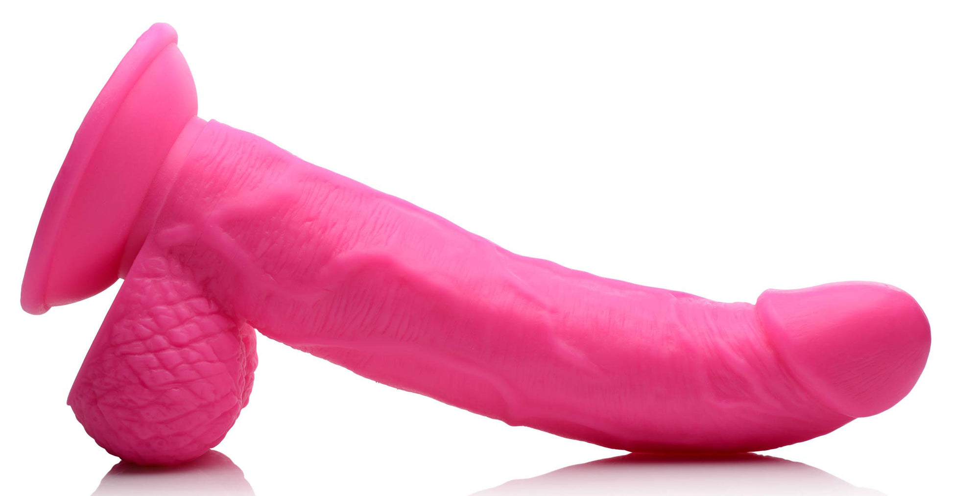 Pop Pecker 7.5 Inch Dildo With Balls - Pink - Not Very Vanilla