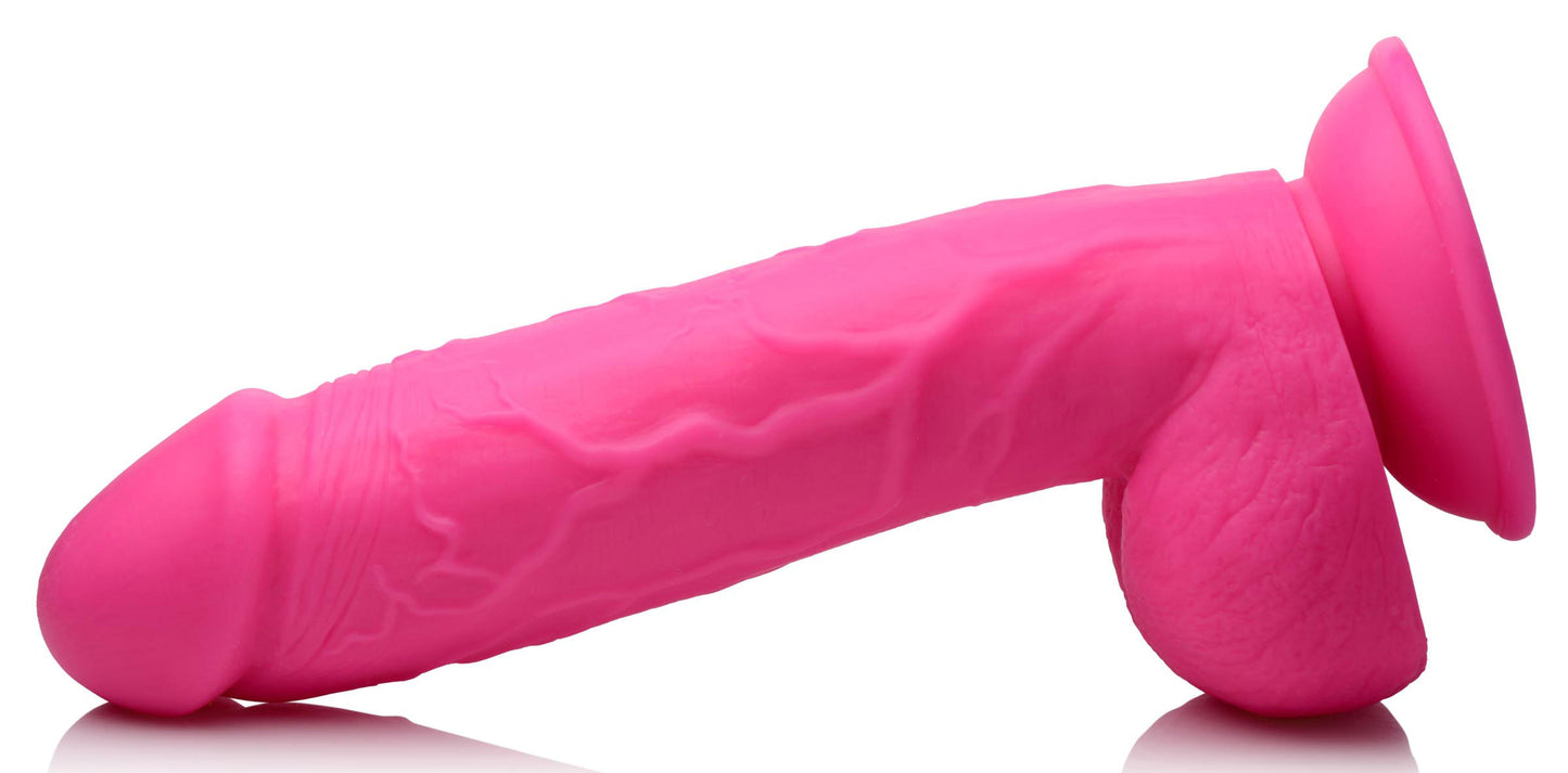 Pop Pecker 8.25 Inch Dildo With Balls - Pink - Not Very Vanilla