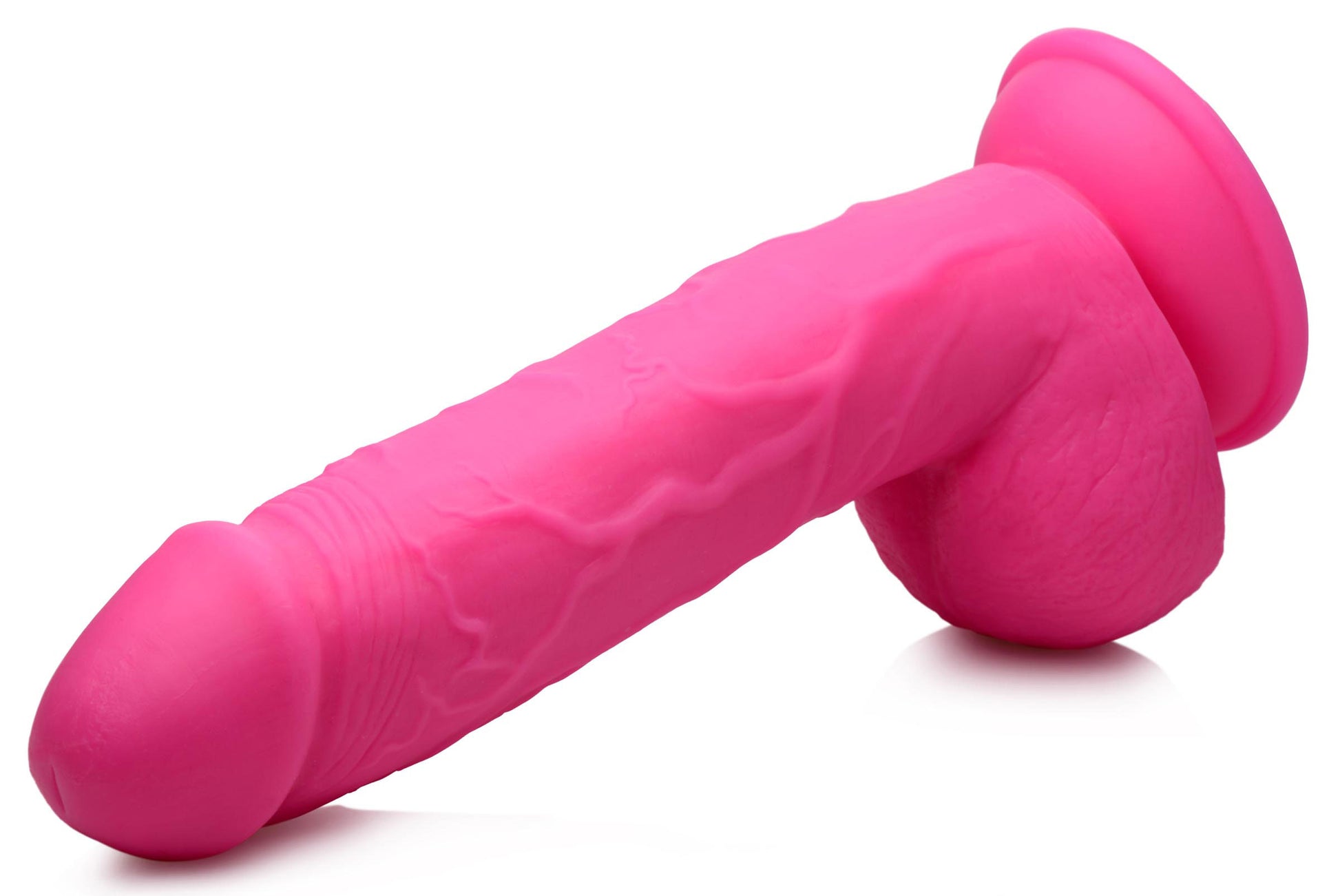 Pop Pecker 8.25 Inch Dildo With Balls - Pink - Not Very Vanilla