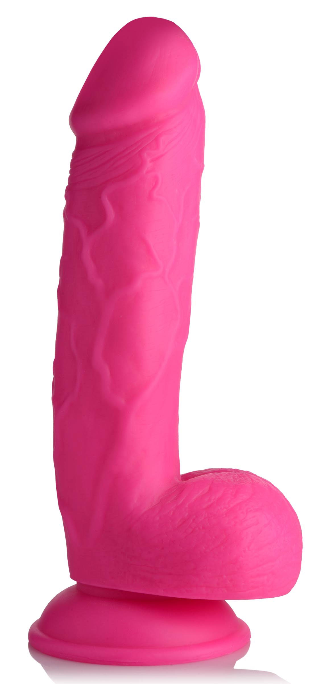 Pop Pecker 8.25 Inch Dildo With Balls - Pink - Not Very Vanilla