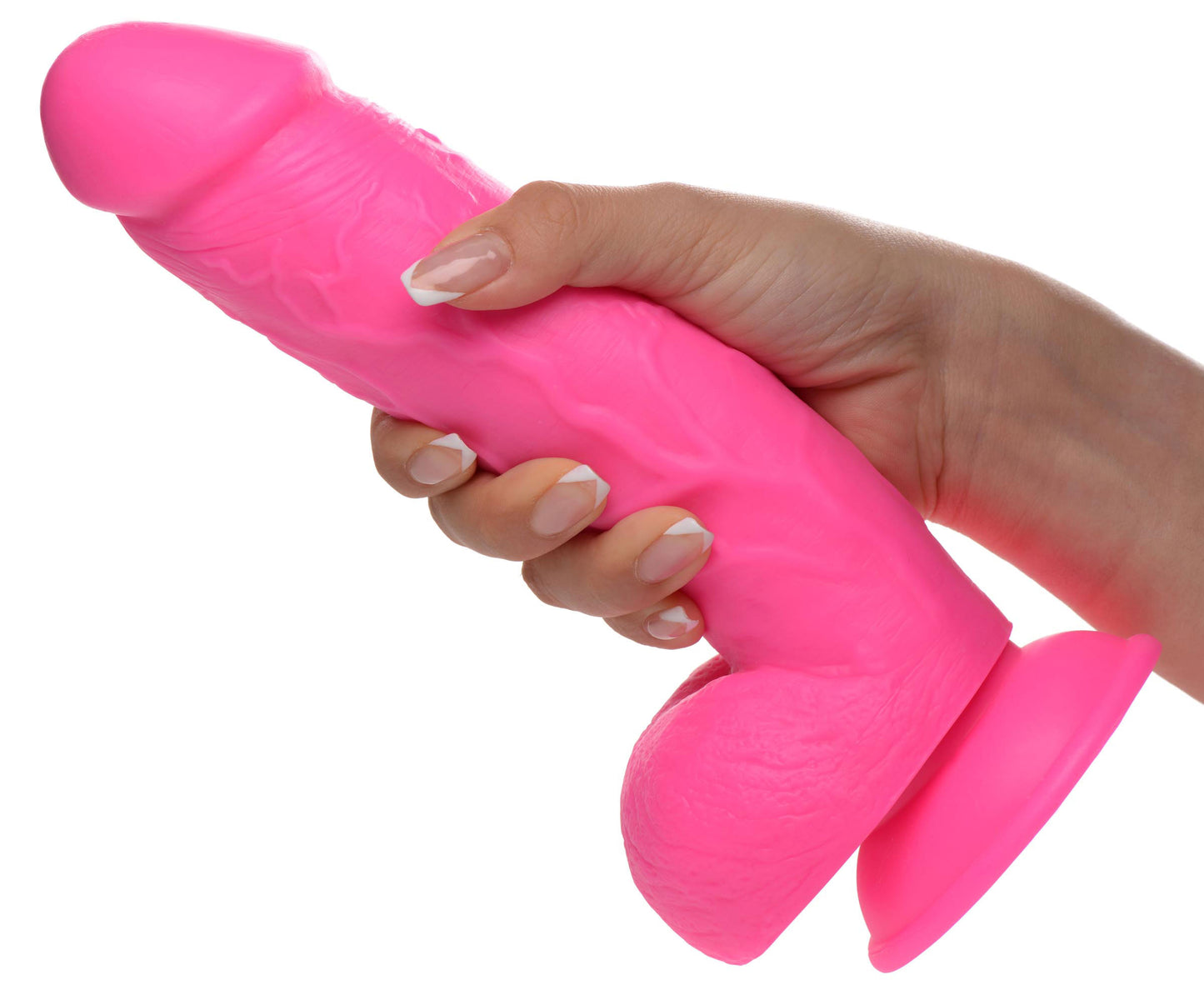 Pop Pecker 8.25 Inch Dildo With Balls - Pink - Not Very Vanilla