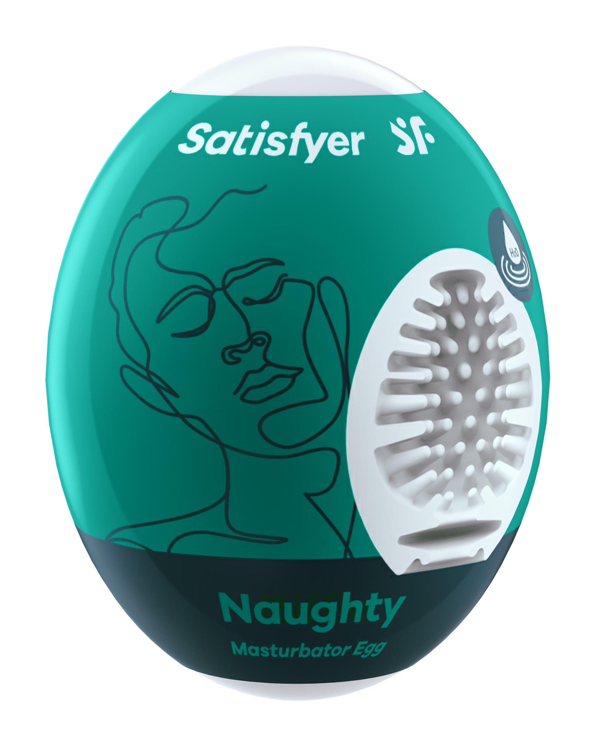 Satisfyer Masturbator Egg - Naughty - Dark Green - Not Very Vanilla